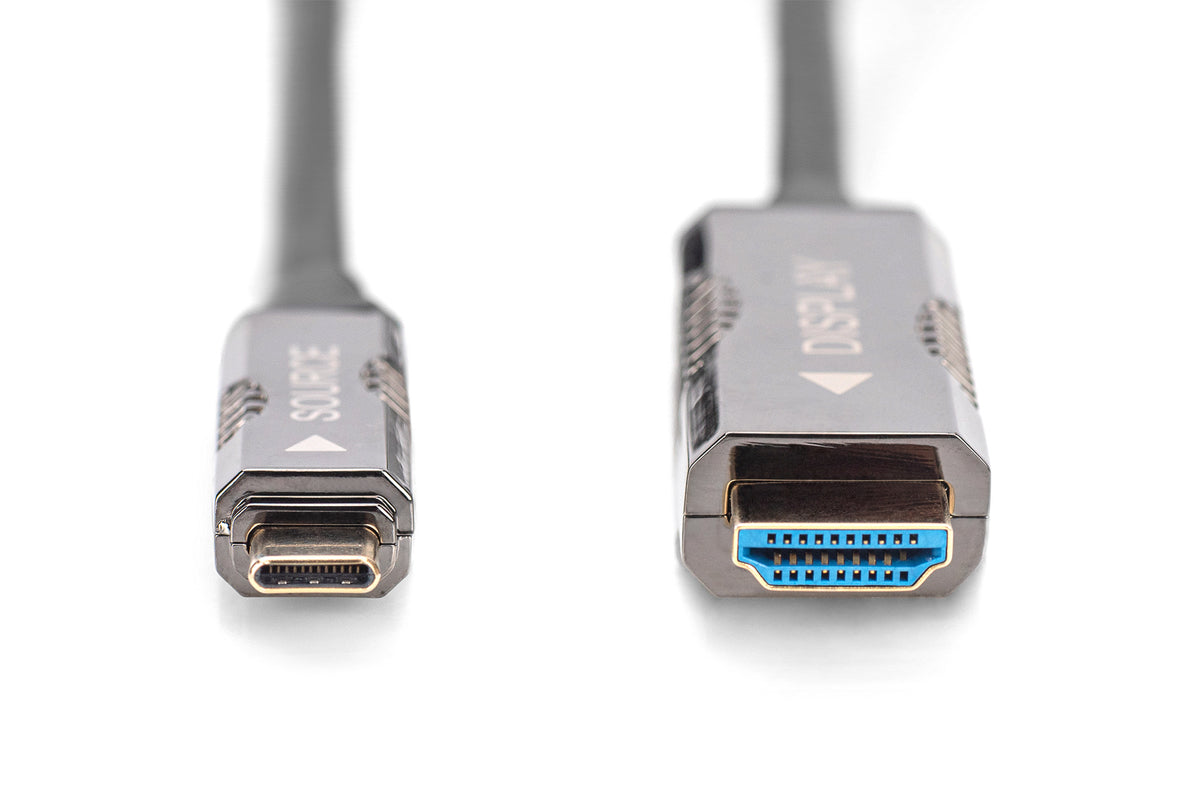 DIGITUS 4K USB Type-C to HDMI AOC Adapter Cable, 20.0 m