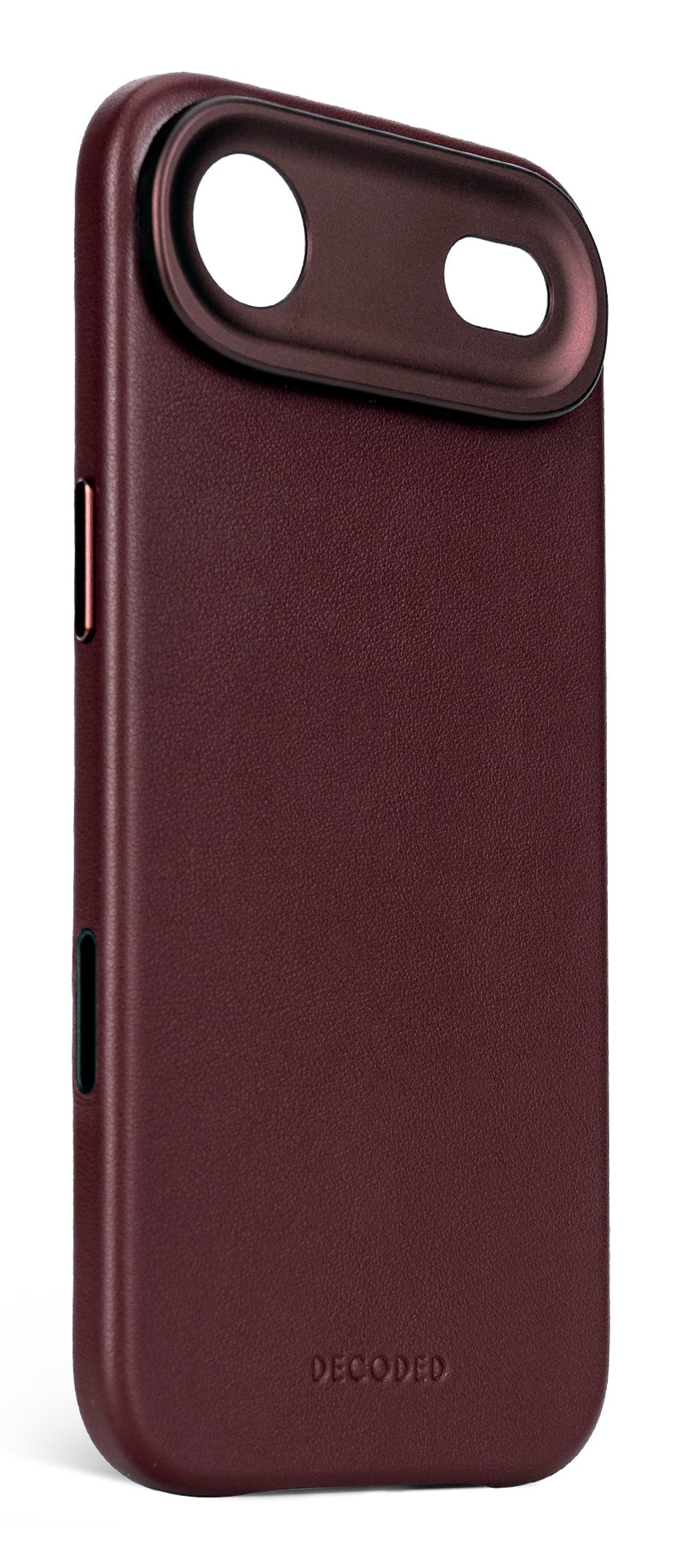 Decoded Leather Backcover for iPhone 17 Air in Dark Ruby