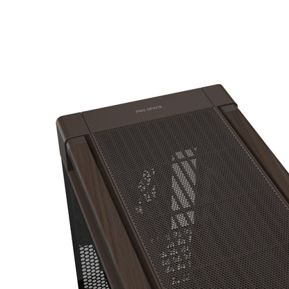 ASUS ProArt PA602 Wood Edition Retro Brown - Tempered Glass Panel Midi Tower