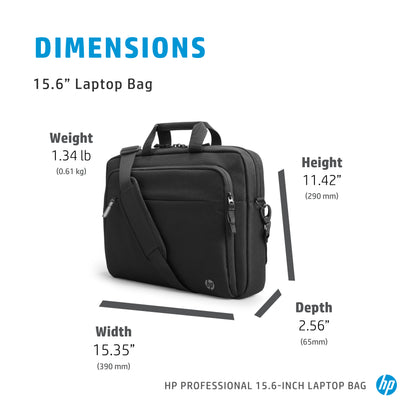 HP Professional Laptop Bag for 15.6-inch Laptops