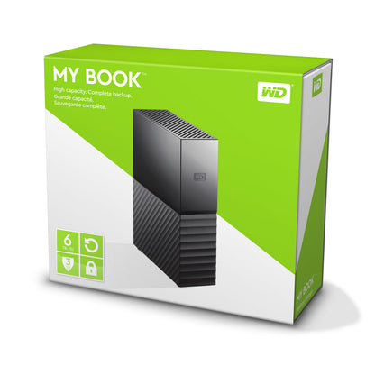 Western Digital My Book 6 TB External Hard Drive (Black, Micro-USB-B 3.2 Gen 1)