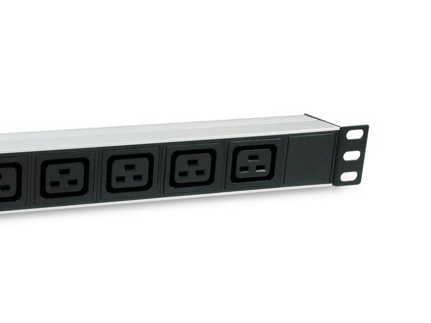 Equip 19" Steckdosenleiste IEC C20->6xIEC C19+Switch    Alu.