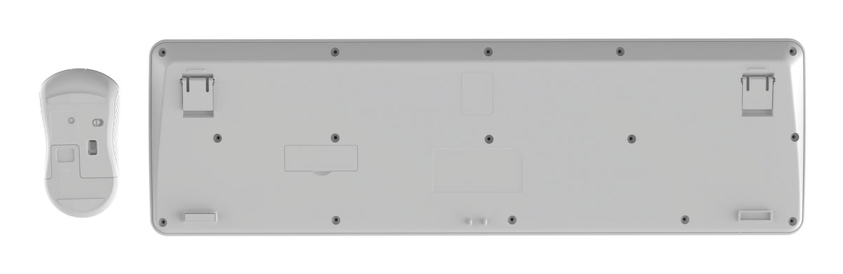 Gembird KBS-WPS-01 Slim Pro Business wireless desktop set, white, US layout