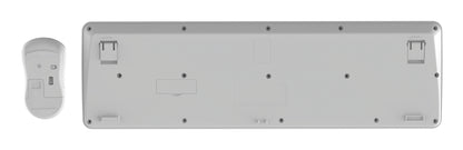 Gembird KBS-WPS-01 Slim Pro Business wireless desktop set, white, US layout