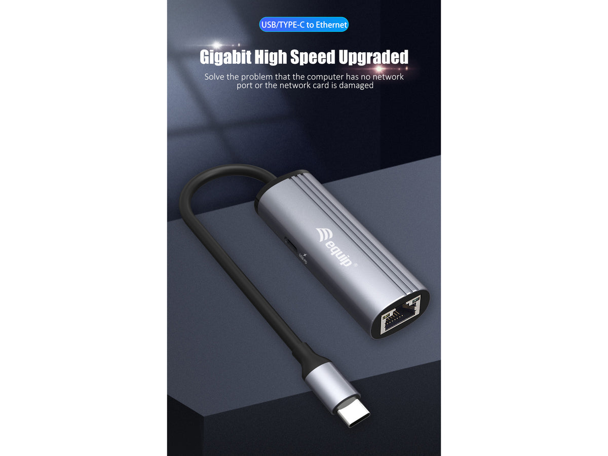 Equip Dock  1-1 USB-C->GbE,100W USB-C                  0.15m