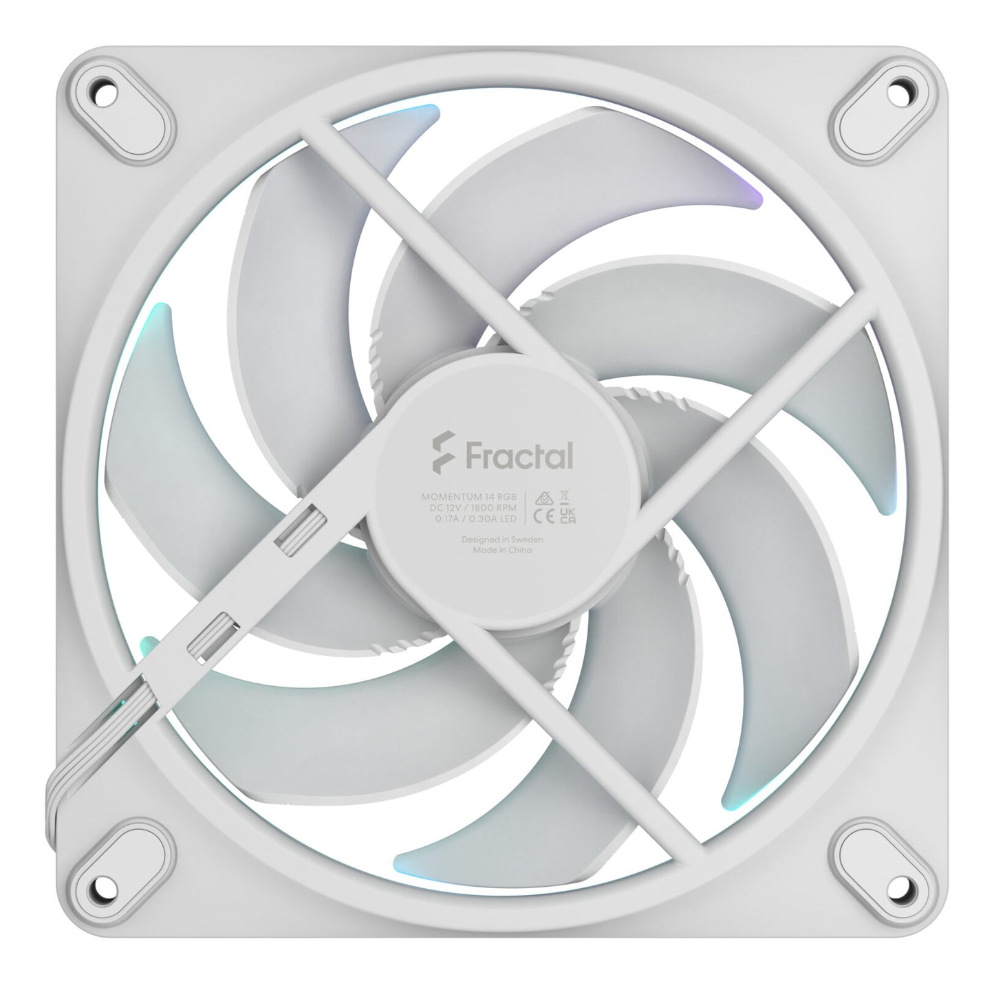 Fractal D. Momentum 14 RGB White 140mm