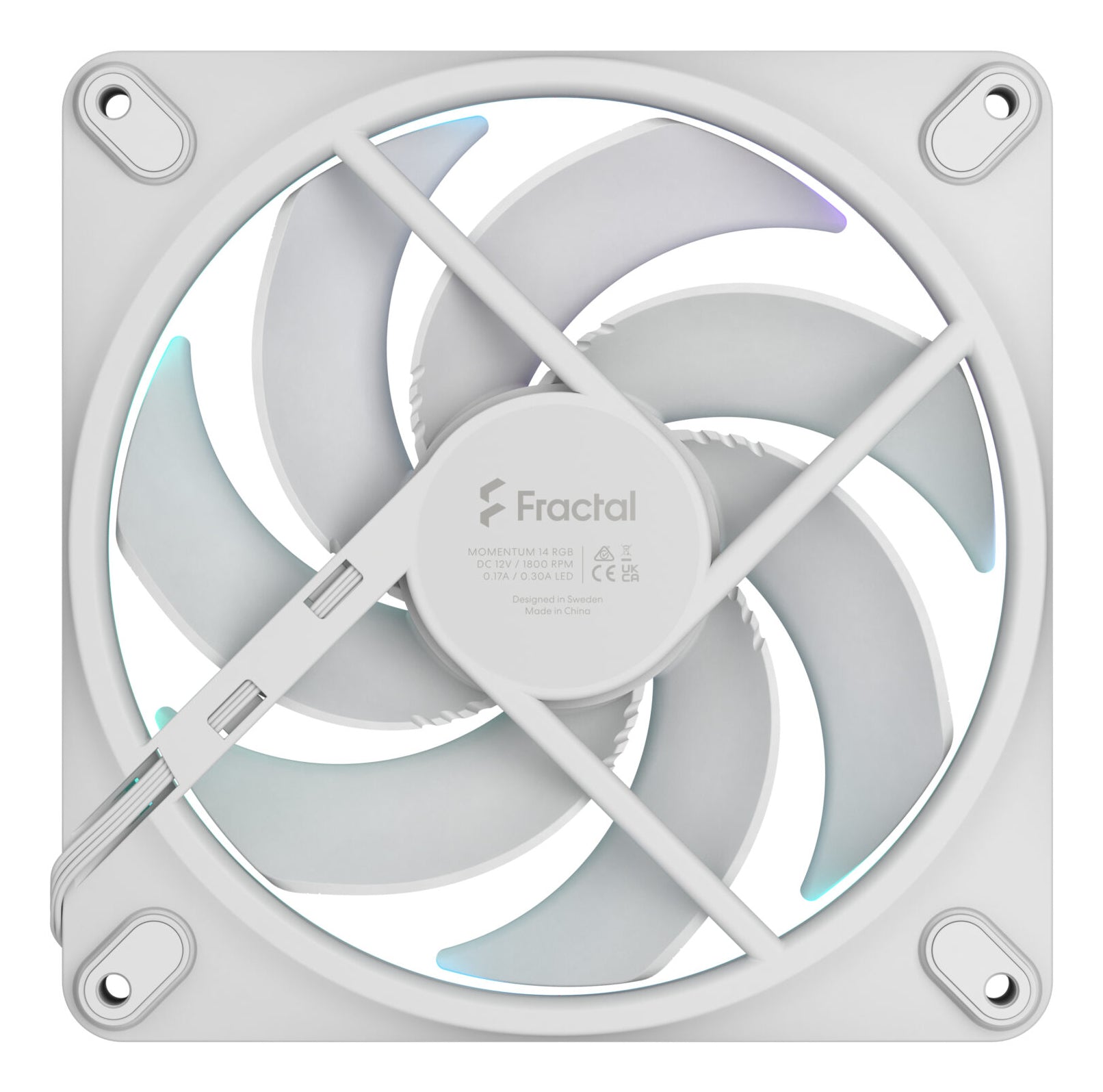 Fractal D. Momentum 14 RGB White 140mm