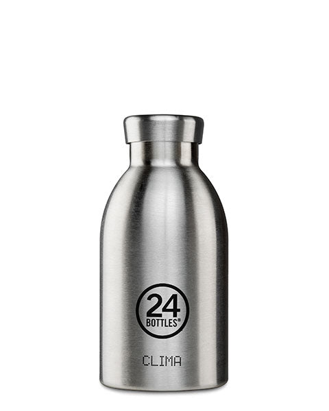 24Bottles Clima Bottle Brushed Steel, 330 ml