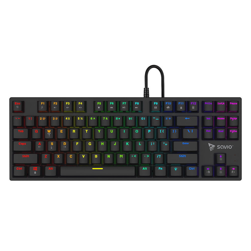 Μηχανικό πληκτρολόγιο Savio Tempest x2 RGB με διακόπτες Outemu RED