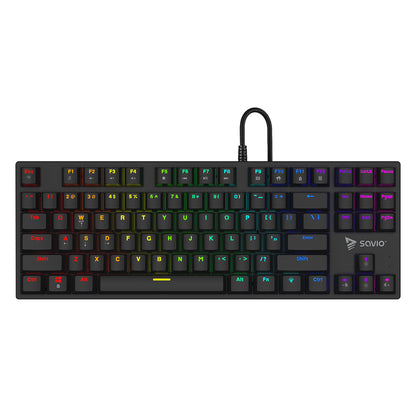 Μηχανικό πληκτρολόγιο Savio Tempest x2 RGB με διακόπτες Outemu RED