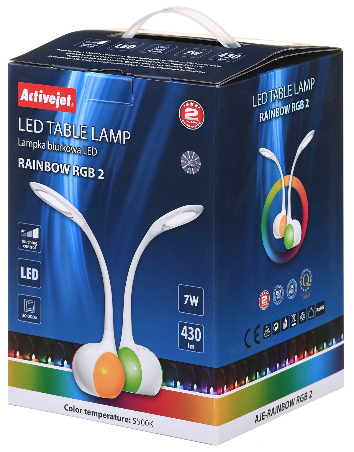 Activejet LED desk lamp AJE-RAINBOW RGB 2