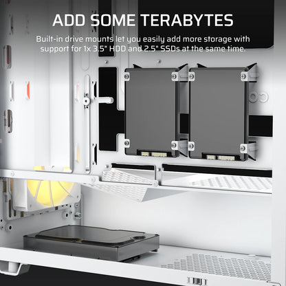Corsair 3200D RS ARGB Mid-Tower White Case
