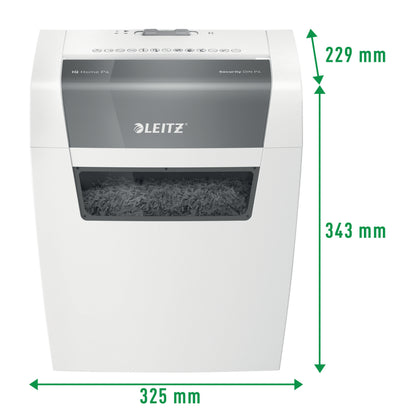 Καταστροφέας εγγράφων Leitz IQ Home, P4, 6 φύλλα, κάδος απορριμμάτων 15 λίτρων