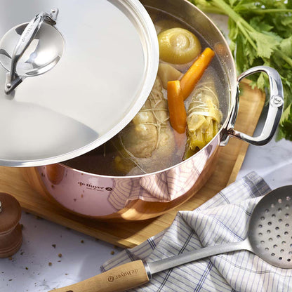 De Buyer Prima Matera Copper and Steel Saucepot, 28 cm, Induction Compatible