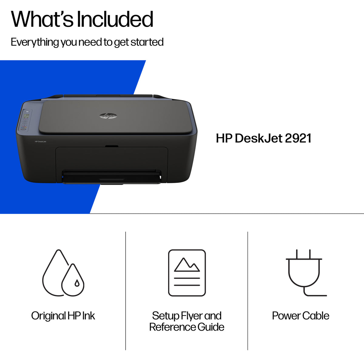 HP DeskJet 2921 Wireless All-in-One Color Printer