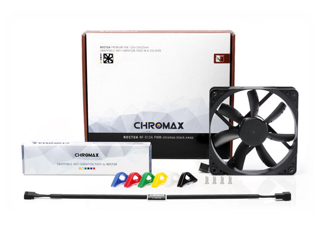 Noctua NF-S12A PWM chromax.black.swap Computer case Fan 12 cm 1 pc(s)