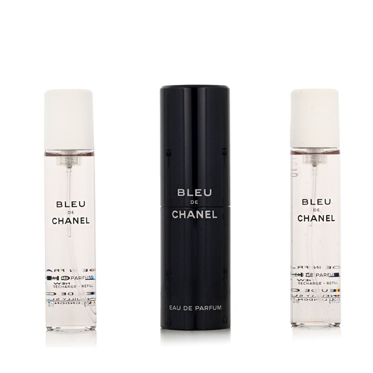 Chanel Bleu de Chanel Eau de Parfum Refillable 20 ml with 2 x 20 ml Eau de Parfum Refills for Men