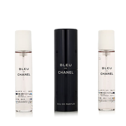 Chanel Bleu de Chanel Eau de Parfum Refillable 20 ml with 2 x 20 ml Eau de Parfum Refills for Men