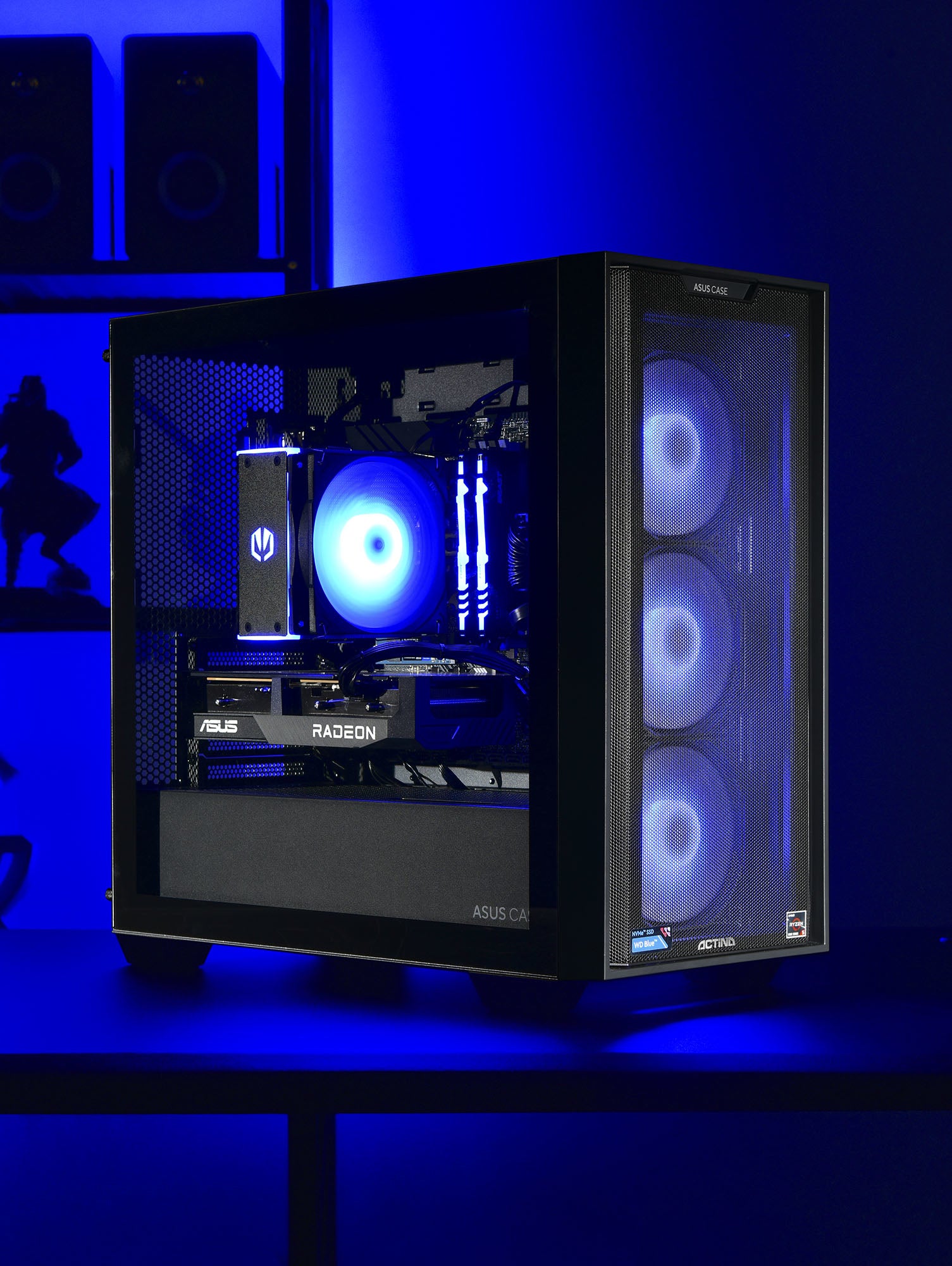 Actina 5901443335832 Υπολογιστής AMD Ryzen™ 5 5600, 16 GB DDR4-SDRAM, 1 TB SSD, AMD Radeon RX 7600, Mini Tower, Μαύρο