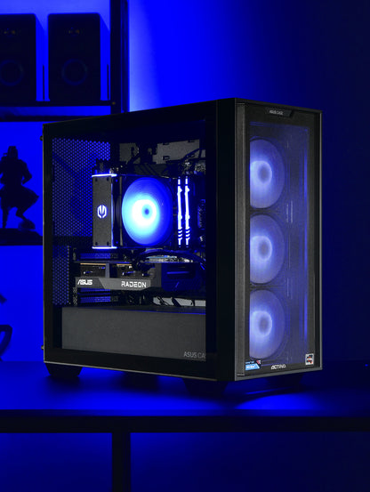 Actina 5901443335832 Υπολογιστής AMD Ryzen™ 5 5600, 16 GB DDR4-SDRAM, 1 TB SSD, AMD Radeon RX 7600, Mini Tower, Μαύρο