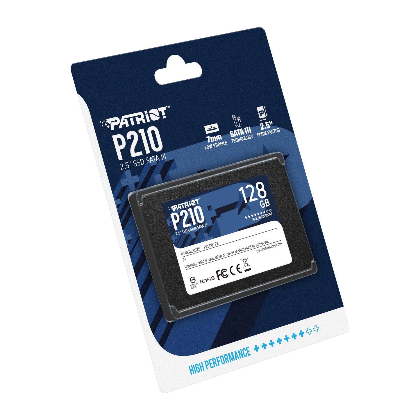 Δίσκος SSD Patriot Memory P210 2,5" 128 GB με σύνδεση Serial ATA III