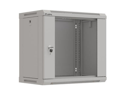 Lanberg WF03-5309-10S Rack Cabinet 9U Wall Mounted Rack Black