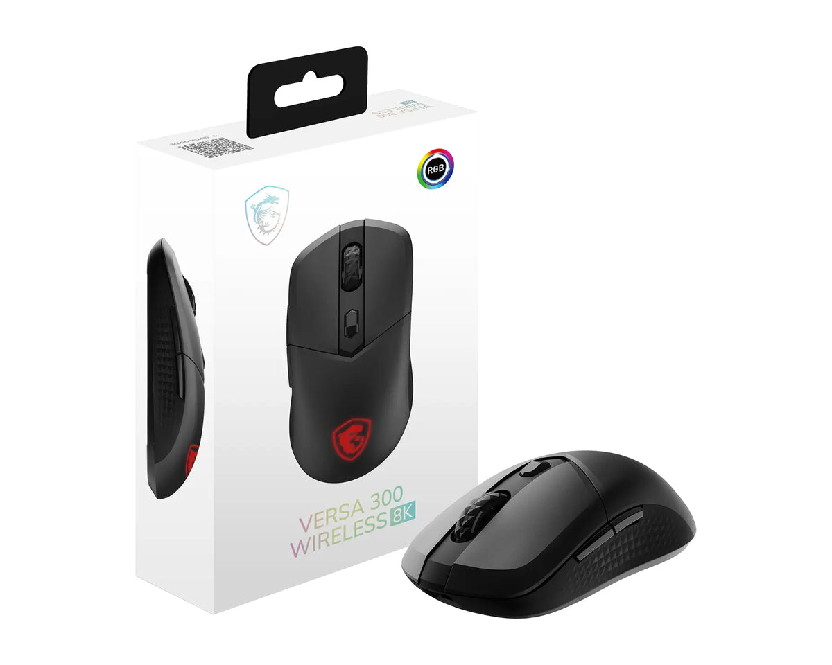 MSI VERSA 300 W 8K        WIRELESS Gaming Maus