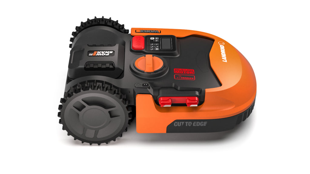 WORX WR155E χορτοκοπτική μηχανή Ρομποτική μηχανή γκαζόν Μπαταρία Μαύρος (Μαύρο), Πορτοκαλί