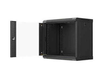 Lanberg WF03-5309-10B 9U Wall-Mounted Rack Cabinet - Black