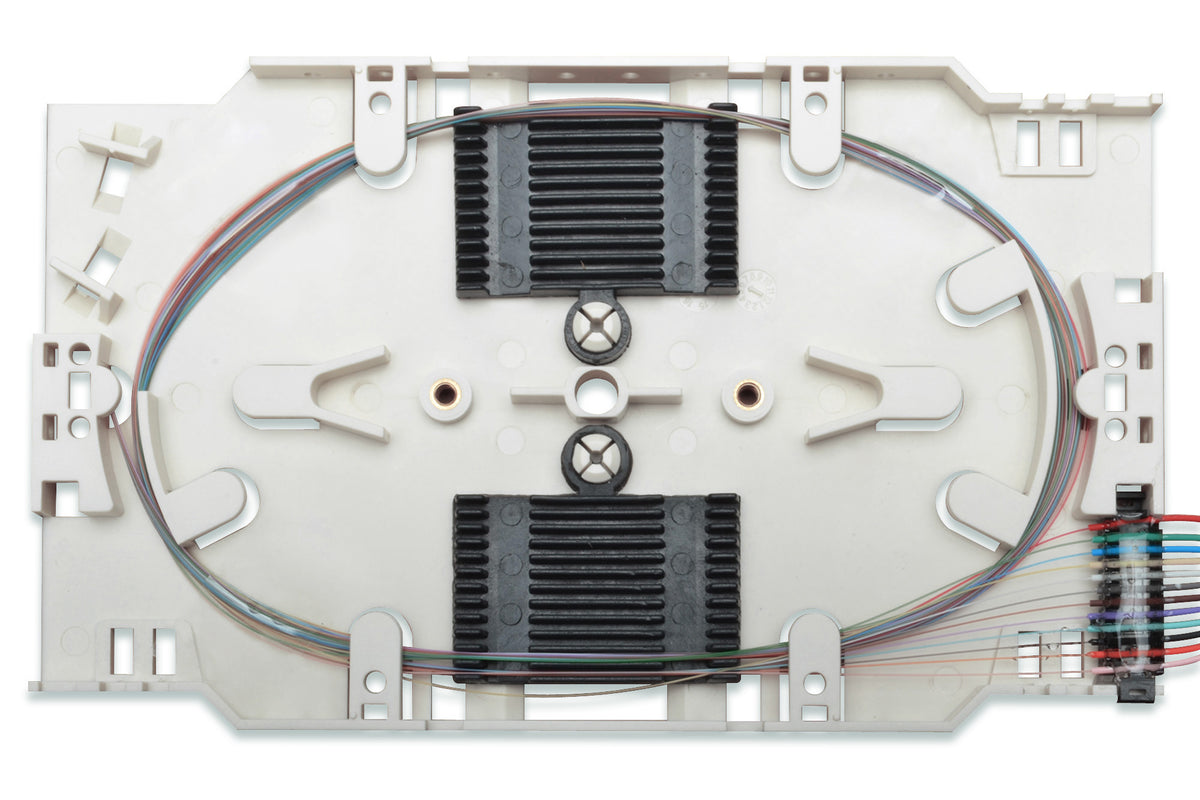 DIGITUS Splice Cassette with 12 Pre-assembled LC OM4 Pigtails