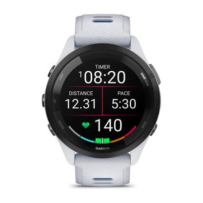 Garmin Forerunner 265 3.3 cm (1.3") AMOLED 46 mm Digital 416 x 416 pixels Touchscreen Black, White Wi-Fi GPS (satellite)