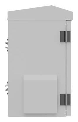 Lanberg WAH1-3240-00S 10" Wall-Mounted Hermetic Rack Cabinet IP55 for Wall/Pole Mounting 320x220x400 Grey (Assembled)