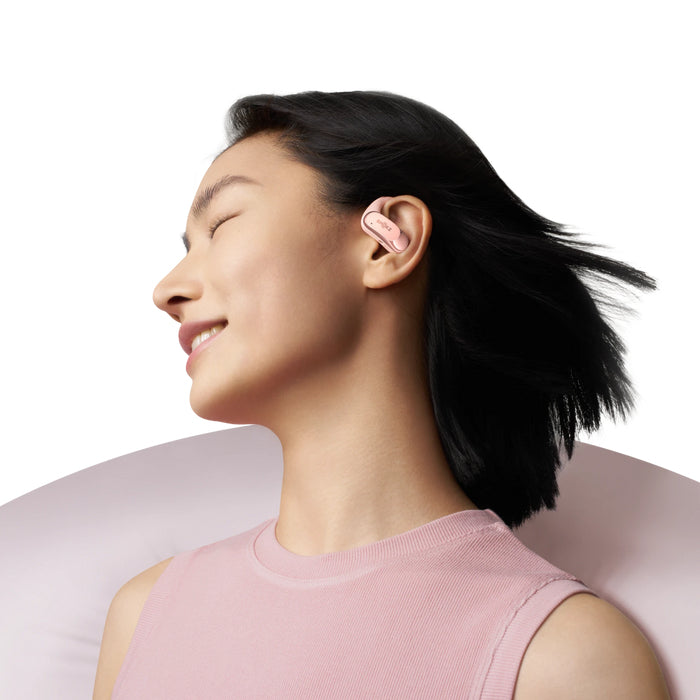 SHOKZ OpenFit Air Ασύρματα Ακουστικά Με Ενσωματωμένο Γάντζο Ώτου για Κλήσεις, Μουσική, Αθλητισμό και Καθημερινή Χρήση με Bluetooth, Χρώμα Ροζ