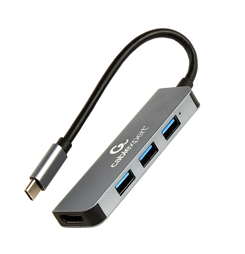 Gembird A-CM-COMBO2-01 USB Type-C 2-in-1 Multi-Port Adapter (Hub + HDMI)