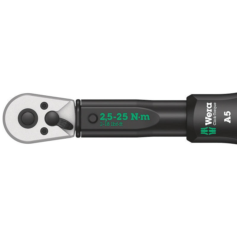 WERA Click-Torque A5 torque wrench 2,5 - 25 Nm