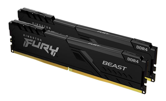 Kingston D4 3200 K2         16GB 2x8GB C16 FURY Beast Black