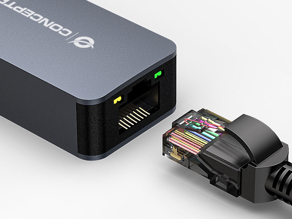 CONCEPTRONIC Adapter USB-A3.0->2.5GbE WoL      5Gbs 0.14m sw