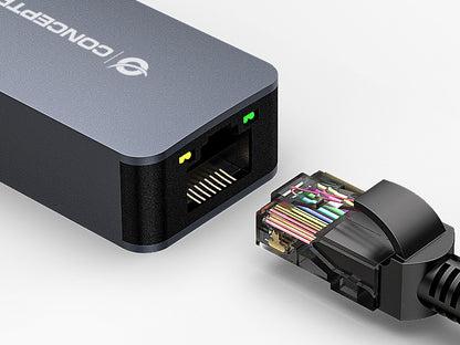 CONCEPTRONIC Adapter USB-A3.0->2.5GbE WoL      5Gbs 0.14m sw