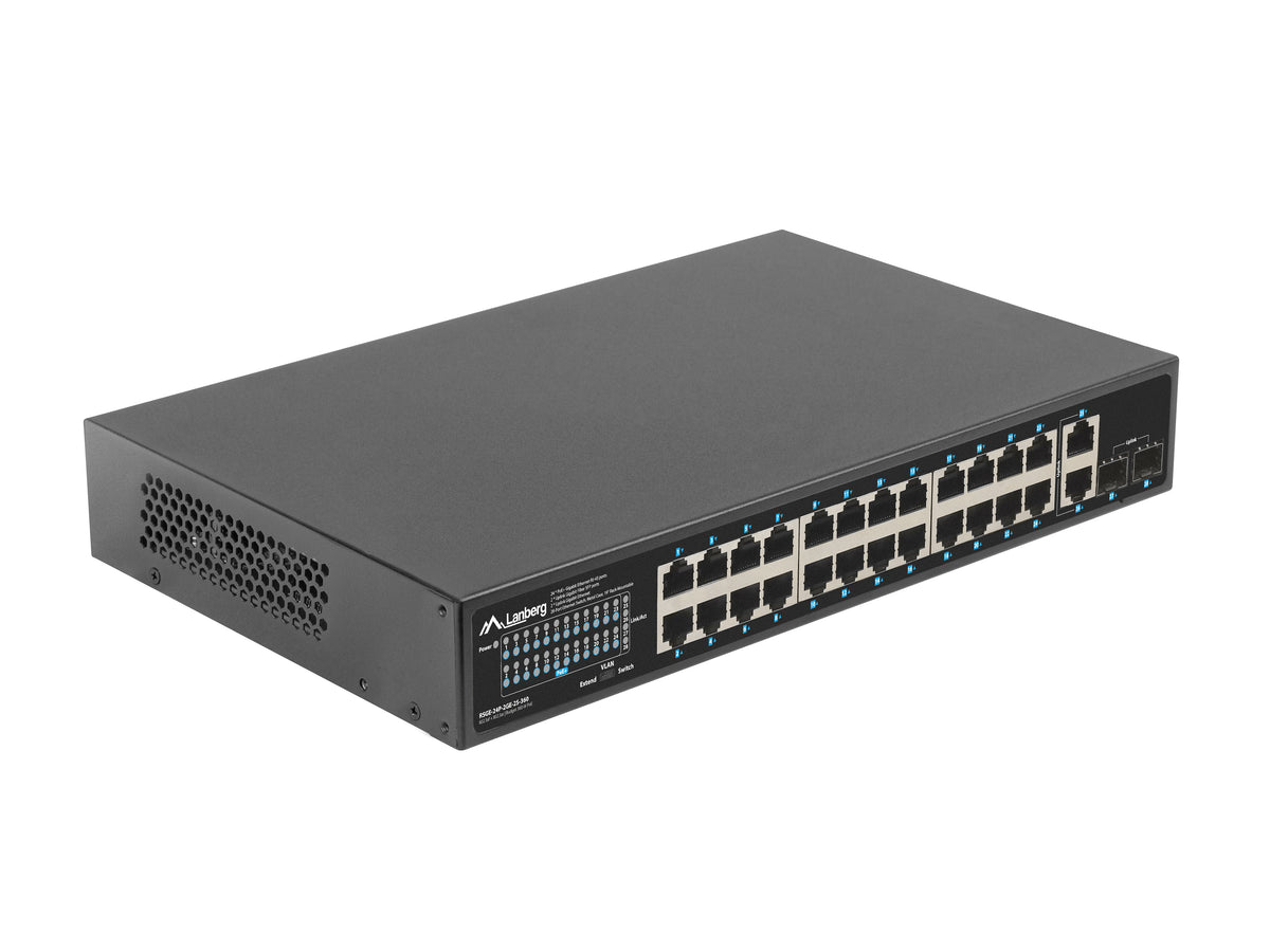 Lanberg RSGE-24P-2GE-2S-360 network switch Unmanaged