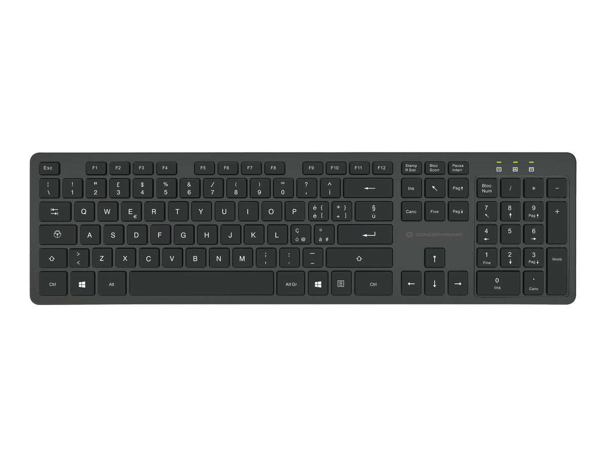 CONCEPTRONIC Tastatur+Maus Wireless       Layout IT  schwarz