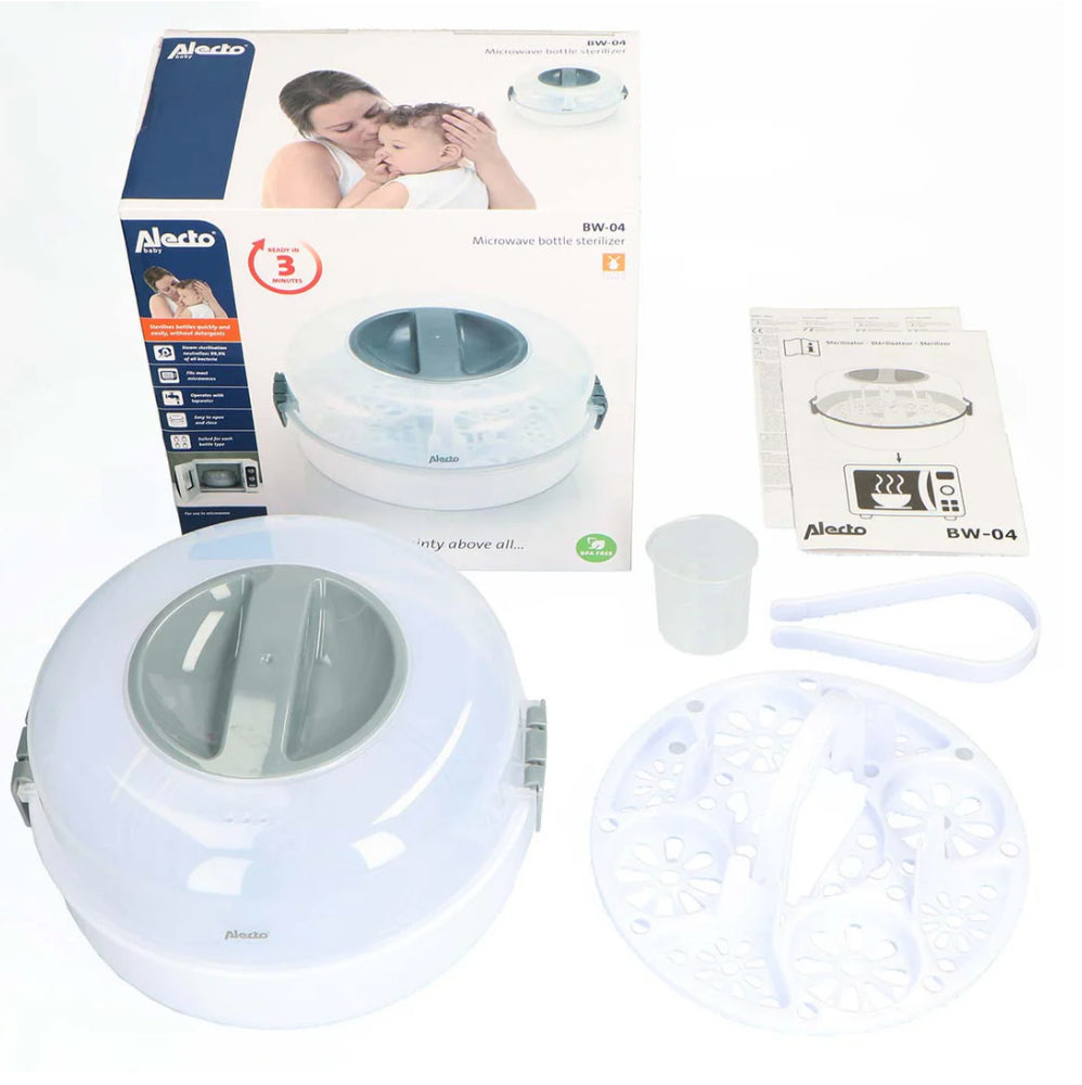Alecto BW-04 Microwave Bottle Sterilizer White