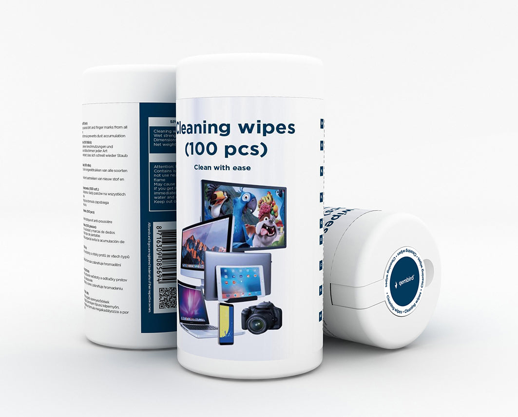 Gembird CK-WW100-01 Equipment Cleansing Kit — Dry Cloths for LCD/TFT/Plasma