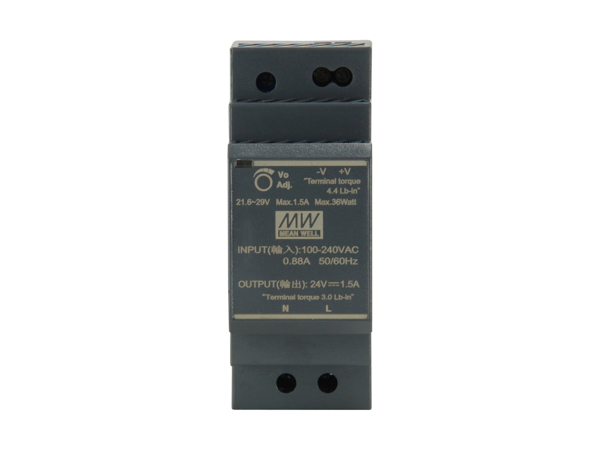 LevelOne Industrie Netzteil 24VDC/ 30W+DIN-Schiene   schwarz