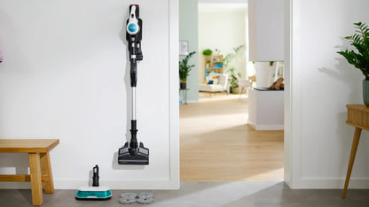 Cordless 2-in-1 hoover, vacuuming and mopping Unlimited 7 ProHygienic Aqua White