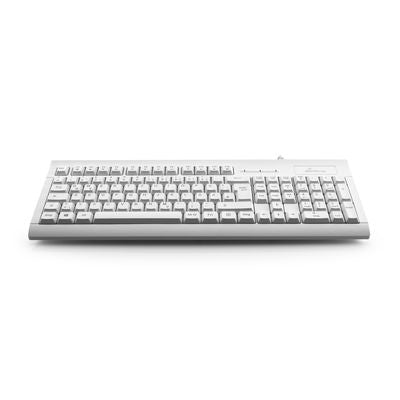 MediaRange USB 2.0 Keyboard with Chip Card Reader, White