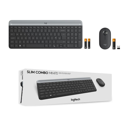LGN Logitech MK470 Wireless Slim Desktopset US Layout