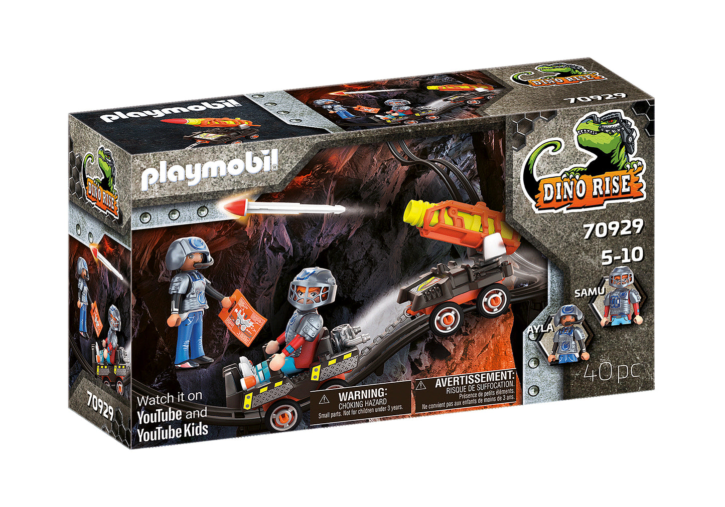 70929 Dino Rise Dino Mine Raketenkart