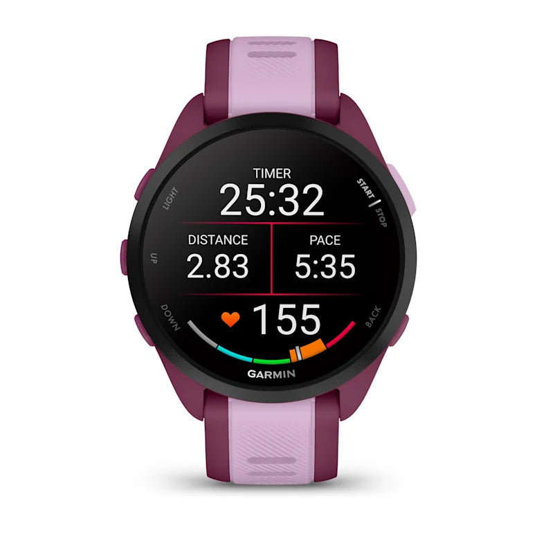 Garmin Forerunner 165 Music 1.2" (3.05 cm) AMOLED 43 mm Digital Touchscreen 390 x 390 pixels Purple GPS (Satellite)