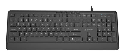 Gembird KB-MCH-05 Slim wired multimedia keyboard, black, US layout