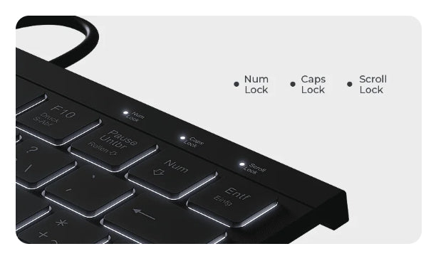 KeySonic Mini-TAS mit Nummernblock, BK, KSK-5011ELC (DE)